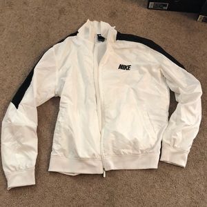 Nike White Track Jacket